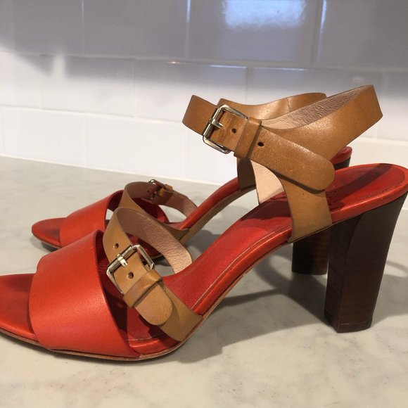 JOHNSTON & MURPHY BUCKLE ANKLE STRAP HEEL 9M - Picture 2 of 3